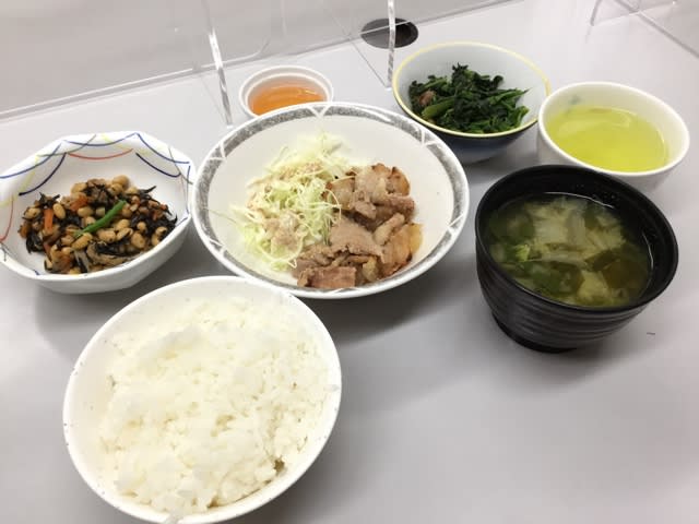 出来上がった昼食