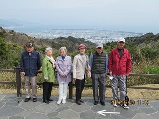 日本平夢テラスでの記念写真