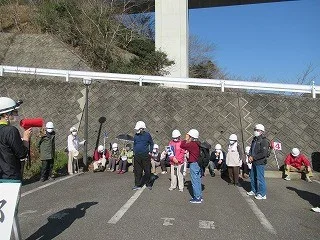 避難訓練が完了した入居者様