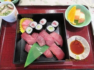 4月27日のまぐろづくしの握り寿司