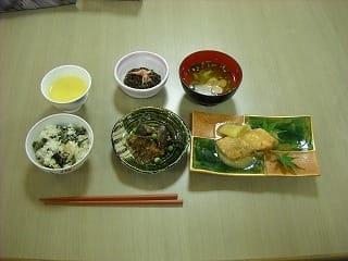 梅ヶ島高齢者生活福祉センターの昼食