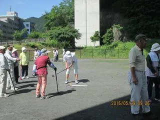 グランドゴルフ大会の様子