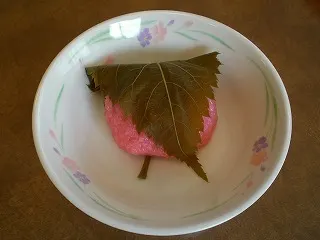 完成した桜餅
