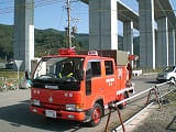 内牧消防団の消防車